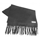 Extra Long Cashmere/Angora Scarf in Black - 80% Cashmere